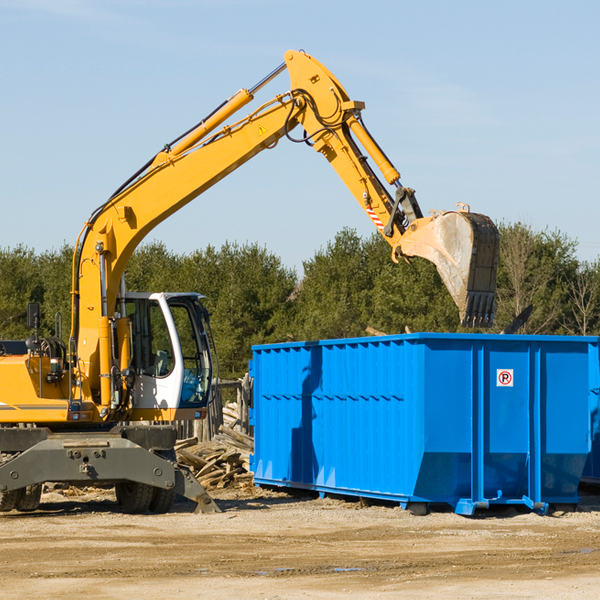 what are the rental fees for a residential dumpster in Dundas VA